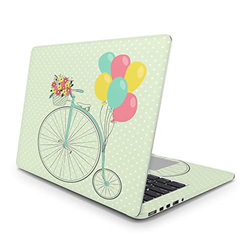 Sticker Master Unicycle And Balloons Vinyl-Aufkleber Skin Cover 13 14 15 Zoll Notebook-Aufkleber für MacBook Asus Acer Hp Lenovo Huawei Dell Vs Toshiba 14 inch (35x26 cm) von Sticker Master