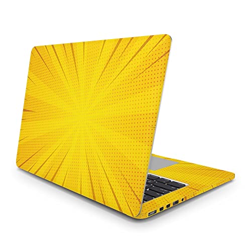 Sticker Master Yellow Comic vinyl-Aufkleber Skin Cover 13 14 15 Zoll Notebook-Aufkleber für MacBook Asus Acer Hp Lenovo Huawei Dell Vs Toshiba 18 inch (35x26 cm) von Sticker Master