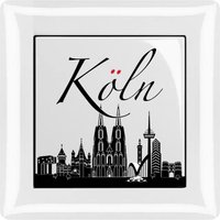Lichtschalter-sticker | Kölner Skyline Groß Wohnzimmer Aufkleber 5, 4x5, 3cm von StickerAusKoeln