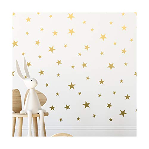 StickerDeen | Goldene Stern-Aufkleber für Kinderzimmer, Dekoration, abnehmbar, Vinyl, 166 Stück StickerDeen | Goldene Stern-Aufkleber für Kinderzimmer, Dekoration, abnehmbar, Vinyl, 166 Stück von StickerDeen
