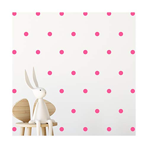 Wandaufkleber Kreise (112 Aufkleber) | leicht abziehbar | leicht zu kleben + sicher auf bemalten Wänden | Abnehmbares Vinyl Polka Dot Decor | Rund Sticker Großes Papier Set für Kinderzimmer (Das Buch) von StickerDeen