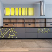 Farblinienband Matt Gelb Dekorstreifen Aufkleber Tuning Auto Streifenfolien Autoaufkleber Schrankwand Möbelfolie Sideboard Möbel Dekore von StickerKlinik