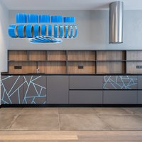 Möbelstreifen Matt Hellblau Dekorstreifen Aufkleber Wallsticker Streifenfolien Autoaufkleber Schrankwand Möbelfolie Sideboard Möbel Dekore von StickerKlinik