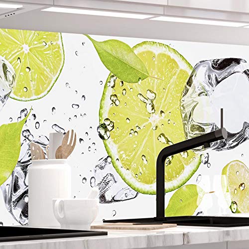 Küchenrückwand selbstklebend Pro " LIMETTEN UND EIS " 60 x 80cm DIY - Do It Yourself PVC Spritzschutz Küchenrückwand selbstklebend Pro " LIMETTEN UND EIS " 60 x 80cm DIY - Do It Yourself PVC Spritzschutz von StickerProfis
