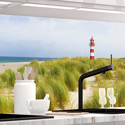 StickerProfis Küchenrückwand selbstklebend Matt-Optik - NORDSEE - 0.5mm, versteifte PET Folie, PRO 60 x 500cm von StickerProfis