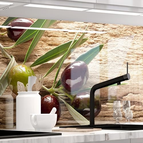 StickerProfis Küchenrückwand selbstklebend Glasoptik - OLIVEN - 1.8mm, Versteift, alle Untergründe, Hart PET Material, Premium 60 x 280cm StickerProfis Küchenrückwand selbstklebend Glasoptik - OLIVEN - 1.8mm, Versteift, alle Untergründe, Hart PET Material, Premium 60 x 280cm von StickerProfis