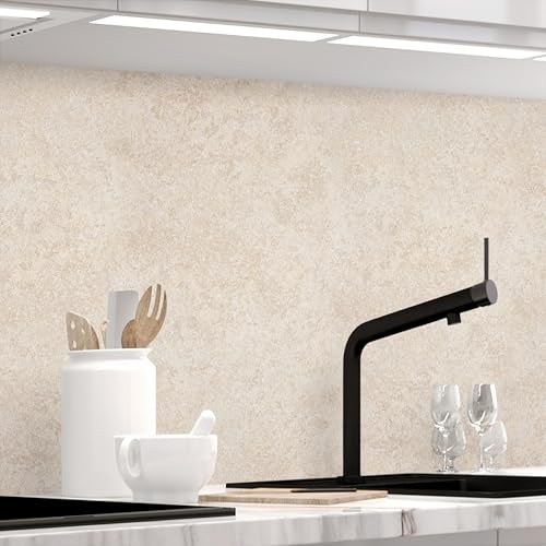 StickerProfis Küchenrückwand selbstklebend Matt-Optik - Sandstein TRAVERTIN - 1.8mm, Versteift, alle Untergründe, Hart PET Material, Premium 60 x 220cm StickerProfis Küchenrückwand selbstklebend Matt-Optik - Sandstein TRAVERTIN - 1.8mm, Versteift, alle Untergründe, Hart PET Material, Premium 60 x 220cm von StickerProfis