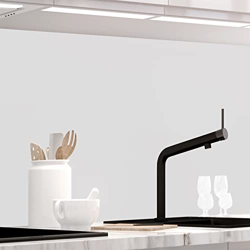 StickerProfis Küchenrückwand selbstklebend in Matt-Optik - Pure White - 1.8mm, Versteift, jeder Untergrund möglich, PET Material, Premium 60 x 280cm von StickerProfis