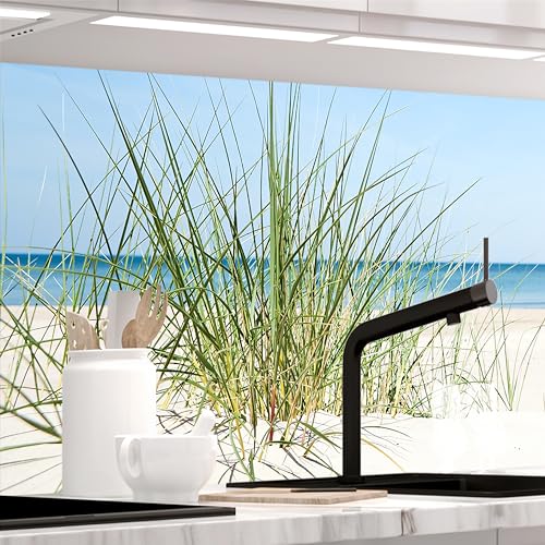 Stickerprofis Küchenrückwand Matt selbstklebend - DÜNENBLICK - 0.5mm versteifte PET Folie, zuschneidbar, Spritzschutz PRO 60 x 340cm von StickerProfis