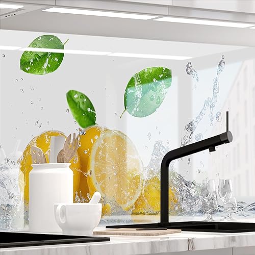 Stickerprofis Küchenrückwand hochglänzend selbstklebend - FRUIT SPLASH - 1,8mm, Hartkunststoff, alle Untergründe, Spritzschutz, PREMIUM 60 x 340cm von StickerProfis