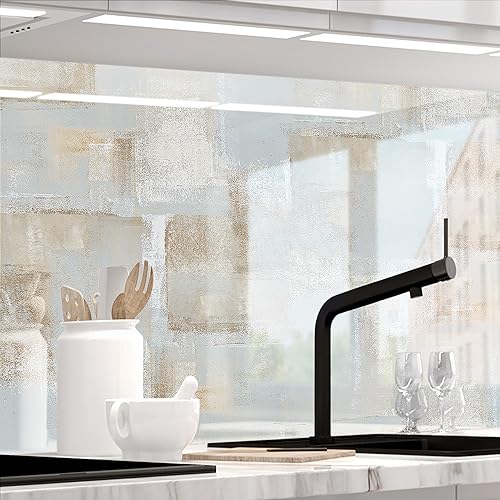 Stickerprofis Küchenrückwand matt selbstklebend - PAINTERLY - 1,8mm, Hartkunststoff, alle Untergründe, Spritzschutz, PREMIUM 60 x 340cm von StickerProfis