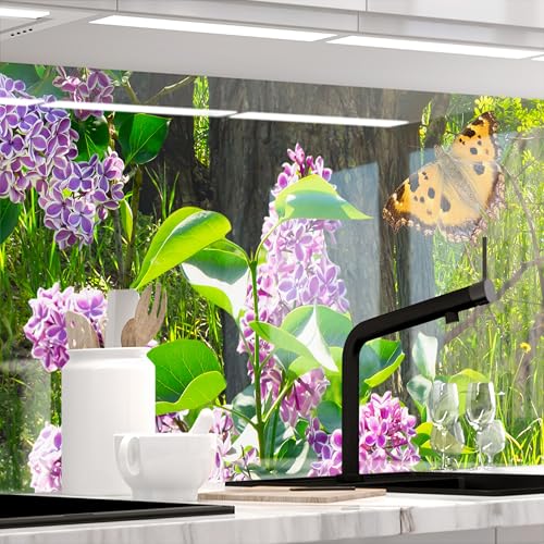 Stickerprofis Küchenrückwand hochglänzend selbstklebend - SOMMER LICHTUNG - 1,8mm, Hartkunststoff, alle Untergründe, Spritzschutz, PREMIUM 60 x 280cm von StickerProfis