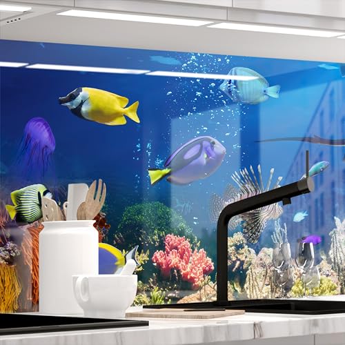 Stickerprofis Küchenrückwand hochglänzend selbstklebend - UNTERWASSER - 1,8mm, Hartkunststoff, alle Untergründe, Spritzschutz, PREMIUM 60 x 280cm Stickerprofis Küchenrückwand hochglänzend selbstklebend - UNTERWASSER - 1,8mm, Hartkunststoff, alle Untergründe, Spritzschutz, PREMIUM 60 x 280cm von StickerProfis