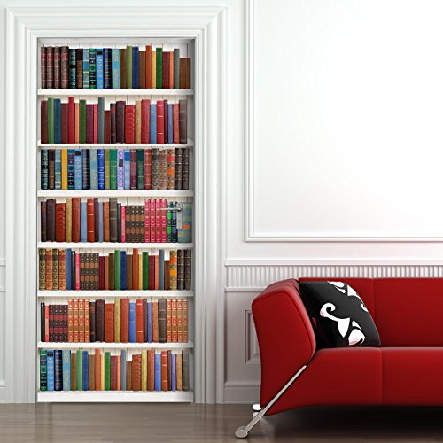 Stickerprofis Türtapete selbstklebend - BÜCHERREGAL - Tapete 3D Stickerprofis Türtapete selbstklebend - BÜCHERREGAL - Tapete 3D von StickerProfis