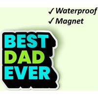 Beste Papa Jemals Magnet Bundle | Vatertagsgeschenk, Für Papa, Kühlschrank-Magnet, Büro Board Magnete, Verblassen Resistente Wasserdicht von Stickerbash