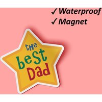 Das Beste Papa-Magnet-Set | Cool Papa, Magnete Für Board, Vatertagsgeschenke, Kühlschrank-Magnete-Set, Wasserdichte Magnete, Verblassen Resistent von Stickerbash