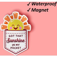 Got That Sunshine in My Pocket Magnet Set | Magnet, Leben Ein Strand, Sommer, Strand Home Decor, Strand-Magnet, Wasserdichte Verblassen Beständig von Stickerbash