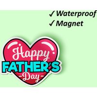 Happy Father Es Day Magnet Bundle | Papa Geschenke, Zimmer Dekor Magnete, Lustige Vatertag, Wasserdichte Verblassen Resistent von Stickerbash