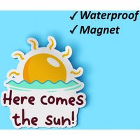 Hier Kommt Der Sonnenmagnet Set | Auto-Magnete, Strand-Druck, Geschenke Für Den Sommer, Locker Magnete, Wasserdichte Verblassen Beständig von Stickerbash