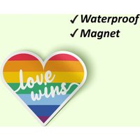 Liebe Gewinnt Magnet Set | Gewinnt, Kühlschrank-Magnete, Lgbtq Stolz, Magnete Home Decor, Verblassen Resistente Magnete, Wasserdicht Liebe Gewinnt Magnet Set | Gewinnt, Kühlschrank-Magnete, Lgbtq Stolz, Magnete Home Decor, Verblassen Resistente Magnete, Wasserdicht von Stickerbash