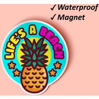 Life Es A Beach Magnet Bundle | Büro-Magnete, Sommer Themen, Strand Dekor, Mini Kühlschrank Magnet, Wasserdichte Magnete, Verblassen Resistent von Stickerbash