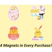 Osterei Magnet | Ostermagnet Dekor, Magnet-Pack, Kühlschrankmagnet, Glücklicher Osterhase, Ostergeschenk, Magnetpaket, Lichtbeständiger von Stickerbash