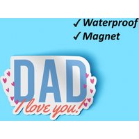 Papa, Ich Liebe Dich Magnete Bundle | Vatertag Geschenk, Lustige Geschenk-Magnete, Kühlschrank-Magnete, Wasserdichte Magnete, Verblassen Resistent von Stickerbash