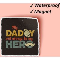 Papa Ist Mein Held Magnet Bundle | Geschenk Für Papa, Kühlschrank Magnete, Glücklich Vatertag, Geschenk-Magnete, Wasserdichte Verblassen Resistent von Stickerbash