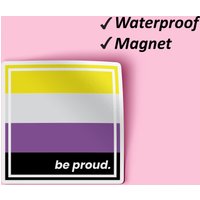 Seien Sie Stolz Stolz Magnete Set | Regenbogen Flagge, Liebe Gewinnt Immer, Spaß Magnete, Zimmer Dekor Wasserdichte Verblassen Resistent von Stickerbash