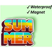 Sommer-Magnete Set | Süße Magnete, Sommer Themen, Strand Druck, Mini Kühlschrank Magnet, Wasserdichte Verblassen Resistent von Stickerbash