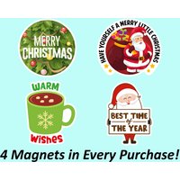 Weihnachten Urlaub Kühlschrankmagnet | Magnetpackung, Weihnachtsornament Magnet, Urlaubsmagnet Dekor, Günstiger Süßer Wasserfester Magnet von Stickerbash