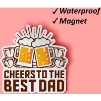 Zum Besten Papa-Magnet-Set | Cool Papa, Kühlschrank Magnete, Lustige Vatertag, Spaß Wasserdichte Verblassen Resistent von Stickerbash