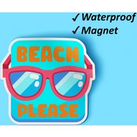 strand Bitte Magnete Pack | Sommer-Druck, Magnete, Aloha, Für Büro, Themen, Wasserdichte Verblassen Resistent von Stickerbash