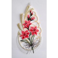 Stickereien Plauen Fensterbild "Blütenzweig" von Stickereien Plauen