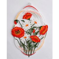 Stickereien Plauen Fensterbild "Mohnblumen" mit echter Plauener Spitze Stickerei Stickereien Plauen Fensterbild "Mohnblumen" mit echter Plauener Spitze Stickerei von Stickereien Plauen