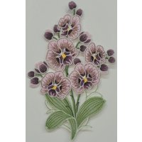 Stickereien Plauen Fensterbild "Orchidee" Stickereien Plauen Fensterbild "Orchidee" von Stickereien Plauen