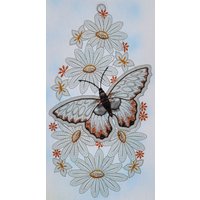 Stickereien Plauen Fensterbild "Schmetterling" von Stickereien Plauen