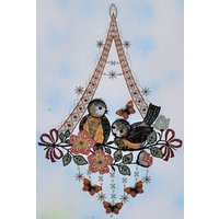 Stickereien Plauen Fensterbild "Vögel mit Schmetterling" Stickereien Plauen Fensterbild "Vögel mit Schmetterling" von Stickereien Plauen