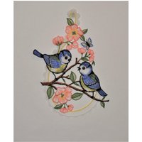 Stickereien Plauen Fensterbild "Vöglein" Stickereien Plauen Fensterbild "Vöglein" von Stickereien Plauen