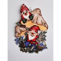 Stickereien Plauen Fensterbild "Waldwichtel" Stickereien Plauen Fensterbild "Waldwichtel" von Stickereien Plauen