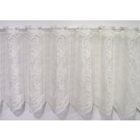 Stickereien Plauen Scheibengardine "Panneau Kringel" Stangendurchzug 1 Stk. tlg. von Stickereien Plauen