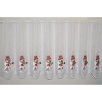 Stickereien Plauen Scheibengardine "Schneemann" Stangendurchzug 1 Stk. tlg. von Stickereien Plauen