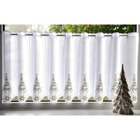 Stickereien Plauen Scheibengardine "Tannenbaum" Stangendurchzug 1 Stk. tlg. von Stickereien Plauen