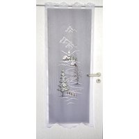 Stickereien Plauen Türvorhang "Türstores Landschaft" Durchzuglöcher 1 Stk. tlg. HxB: 160x60, veredelt mit echter Plauener Spitze Stickerei von Stickereien Plauen