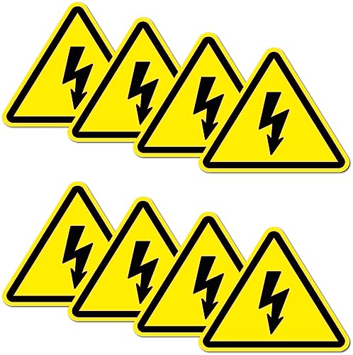 8 Stück Warnhinweis Aufkleber 6x5cm Blitz UV Schutz laminiert wasserfest Digitaldruck Warnung 8 Stück Warnhinweis Aufkleber 6x5cm Blitz UV Schutz laminiert wasserfest Digitaldruck Warnung von Stickerfreaks