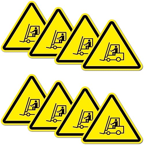 8 Stück Warnhinweis Aufkleber 6x5cm Flurfoerderzeugen Stapler UV Schutz laminiert wasserfest Digitaldruck Warnung 8 Stück Warnhinweis Aufkleber 6x5cm Flurfoerderzeugen Stapler UV Schutz laminiert wasserfest Digitaldruck Warnung von Stickerfreaks