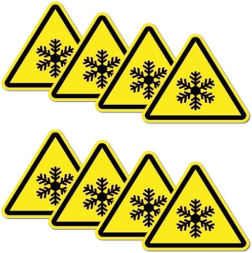 8 Stück Warnhinweis Aufkleber 6x5cm Schnee UV Schutz laminiert wasserfest Digitaldruck Warnung 8 Stück Warnhinweis Aufkleber 6x5cm Schnee UV Schutz laminiert wasserfest Digitaldruck Warnung von Stickerfreaks