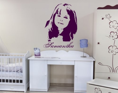 Stickerkoenig Dein Foto als Wandtattoo - Aus Deinem Bild Machen wir Dein Wandaufkleber tolles Geschenk Größe 80cm von Stickerkoenig