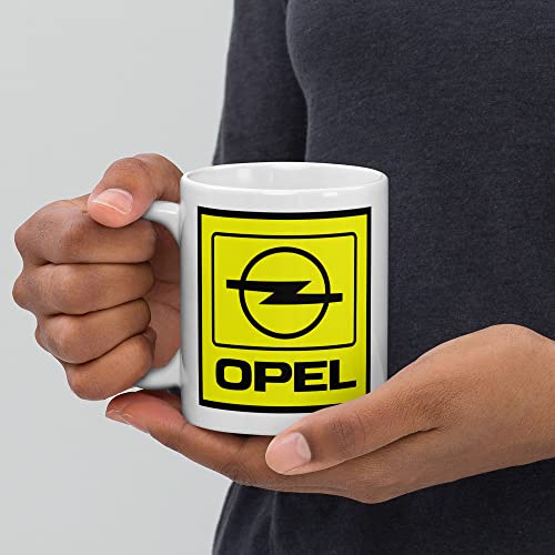 Stickerloveshop Kaffeetasse Auto Tuning Fans Farbig bedruckte Keramik Tasse perfekte Geschenkidee Fototasse passend für Opel Fans von Stickerloveshop