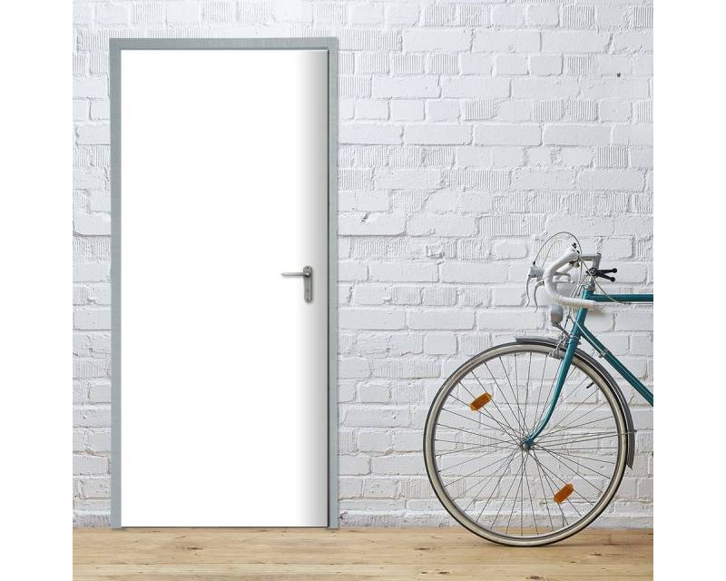 Stickerprofis Türtapete PURE WHITE, Premiumklasse, selbstklebend von Stickerprofis